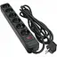 Сетевой фильтр 3,0 м3*1,5 мм² (SP-1663) 6 розеток BLACK (EXT-PN-SP-1663) - миниатюра 1