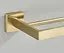Вішалка подвійна для рушника Rea Erlo 02 brushed gold REA-06909 Золотий - мініатюра 5