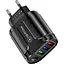 Зарядний пристрій Mirrow 3 USB Type-C Super Charge/Quick Charge 3.0 5V/2.4A Black (355621451) - мініатюра 1