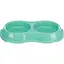 Миска Trixie для собак, двойная, 2х200 л, d:11 см, 26х4х14 см (пластик) - миниатюра 1