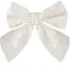 Бант декоративний Mica Decorations 13 см білий велюр 2 шт. (1181201) - мініатюра 3