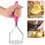 Товкачка картоплем'ялка для картоплі із пластиковою ручкою 22.5 см, Kitchen Master Рожевий 86581 - мініатюра 2