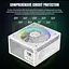 Блок живлення GameMax RGB 1050G 1050W 80+ Gold White (RGB 1050G WH) - мініатюра 9
