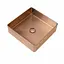 Умивальник Platinum Handmade PVD мідний 400x400 мм з нержавіючої сталі, Теплий захід - мініатюра 1