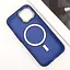 Чохол Epik TPU+PC Lily with MagSafe для Apple iPhone 15, 6.1 Deep Navy - мініатюра 4
