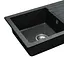 Кухонна мийка гранітна Rea Dag black плямиста ZLE-00112, Чорний - мініатюра 2