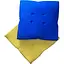 Водоотталкивающая подушка на стул Сине-желтая - миниатюра 1