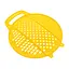 Терка пластмассовая круглая для детского питания и картофеля 24 см, Kitchette Желтый 84650 - миниатюра 2