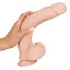 Фалоімітатор Nature Skin Large Bendable 29.5 см тілесний - мініатюра 7