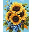 Картина по номерам "Букет подсолнухов" BS54376, 40х50 см - миниатюра 1