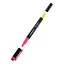 Набор маркеров Axent Highlighter Dual 2534-A клиновидный 2-4 мм 12 шт. розовый/желтый (2534-10-A) - миниатюра 1