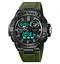 Годинник чоловічий наручний спортивний Skmei 2221 з подвійним дисплеєм і підсвічуванням (Зелений) - мініатюра 2