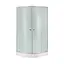 Набор: душевая кабина Lidz Latwa SC80x80.SAT.LOW.FR, стекло Frost 4 мм + поддон Kupala, Универсальная, матовая - миниатюра 1