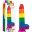 Фалоімітатор LoveToy 9'' Prider 22.5 см райдужний - мініатюра 1