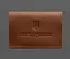 Кожаная обложка для пенсионного удостоверения светло-коричневая - миниатюра 1
