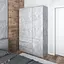 Шкаф для одежды Vays в спальню с 3 шухлядами, штангой и полками, без ручек R9+R22 Бетон - миниатюра 1