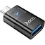 Адаптер Hoco UA36B Type-C male to USB female OTG прозрачный адаптер Черный - миниатюра 1