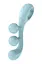 Вібратор для потрійної стимуляції Satisfyer Tri Ball 2 20.5 см блакитний - мініатюра 5