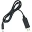 Кабель питания для роутера от повербанк (USB 5V to 12V) DC 5.5 x 2.5 (2.1) мм NEW - миниатюра 1