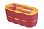 Ланч-бокс эко на 2 яруса с приборами Laprida 28 Красный 900 мл (64-668) - миниатюра 3