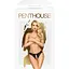 Трусики-тонг Penthouse Naughty Valentine M/L Black, кружево, открытый доступ к интимным зонам - миниатюра 3