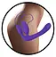 Страпон Triple Teaser Strapless Strap-On 20 см фиолетовый - миниатюра 4