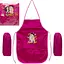 Фартух дитячий з нарукавниками для дівчаток CR5530(Pink) 54х37 см (91392) - мініатюра 1