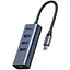Адаптер Baseus HUB Enjoy Series Type-C to 3 x USB 3.0 + Ethernet RJ-45 синій (CAHUB-M0G) - мініатюра 1