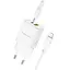 МЗП Borofone BN14 Royal PD30W+QC3.0 (1USB-A/1C) + кабель Type-C to Lightning White - мініатюра 2