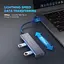 USB-хаб Ugreen 4-in-1 USB Type-C to 4xUSB 3.0 HUB тонкий 15 см Black (CM219) - мініатюра 3