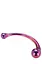Двосторонній фалоімітатор Glamour Glass Curved Wand 17 см мульті - мініатюра 3