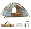 Автоматическая палатка большая на 3–4 человека с 2 входами водонепроницаемая 200×230×140 песочно-бежевая OldBro CC-BJL-A05 - миниатюра 3