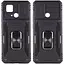Ударостійкий чохол Camshield Army Ring для Xiaomi Redmi 10C Чорний / Black - мініатюра 2