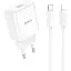 Сетевое зарядное устройство Hoco C76A Pro 1Type-C PD/QC 30W+Type-C to Lightning EU) белый - миниатюра 1
