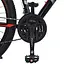 Велосипед MTB2602-2, 26 дюймів, алюмінієва рама 13 Shimano 21SP чорно-червоний - мініатюра 5