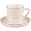 Чашка Limited Edition Aria Gold з блюдцем 250 мл бежева (TRSC-GM2522-Y250CS) - мініатюра 1