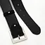 Ремень женский широкий замшевый JK-5017 черный с серебристой пряжкой (120 см) - миниатюра 5