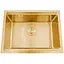 Золота мийка Nett NG-5742 під стільницю з нержавійки кухонна станція - мініатюра 1