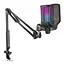 Мікрофон з пантографом конденсаторний Fifine Q-6T-B RGB USB Black - мініатюра 1