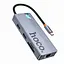 Перехідник Hoco Hub HB52 підтримка швидкої зарядки до 100W через Type-C PD - мініатюра 2