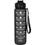 Пляшка для води Tritan фітнес, спорт, прогулянка GO 1 л Black - мініатюра 1