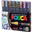 Набор маркеров Uni Posca Metallic Color 1.8-2.5 мм 8 шт. (PC-5M METALLIC COLOR 8C) - миниатюра 1