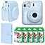 Набор камера Fujifilm Instax Mini 12, Фотобумага 50 шт, Чехол, Фотоальбом 108 фото Голубой - миниатюра 1