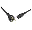 Кабель питания OEHLBACH Powercord C13 CEE7/7 Black 5m - миниатюра 2
