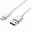 Кабель HOCO X13 USB to Type-C 3A, 1m, PVC, PVC connectors, White - мініатюра 3
