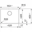 Кухонна мийка Franke Maris, фраграніт, прямокутник, без крил, 553х433х200мм, чаша - 1, під стільницю, MRG 110-52, цукру - мініатюра 3