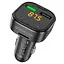 АЗП з FM-модулятором BOROFONE BC43 Flash QC3.0 car BT FM transmitter 18W Black - мініатюра 1