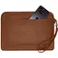 Кожаный чехол BlankNote для ноутбука на молнии с карманом и петлей на руку Светло-коричневый - миниатюра 1