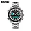Наручные мужские часы Skmei 1204 direct (Черные с белым кантом) - миниатюра 2
