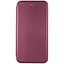 Шкіряний чохол-книжка Classy для Xiaomi Redmi Note 8 / Note 8 2021 Бордовий - мініатюра 1